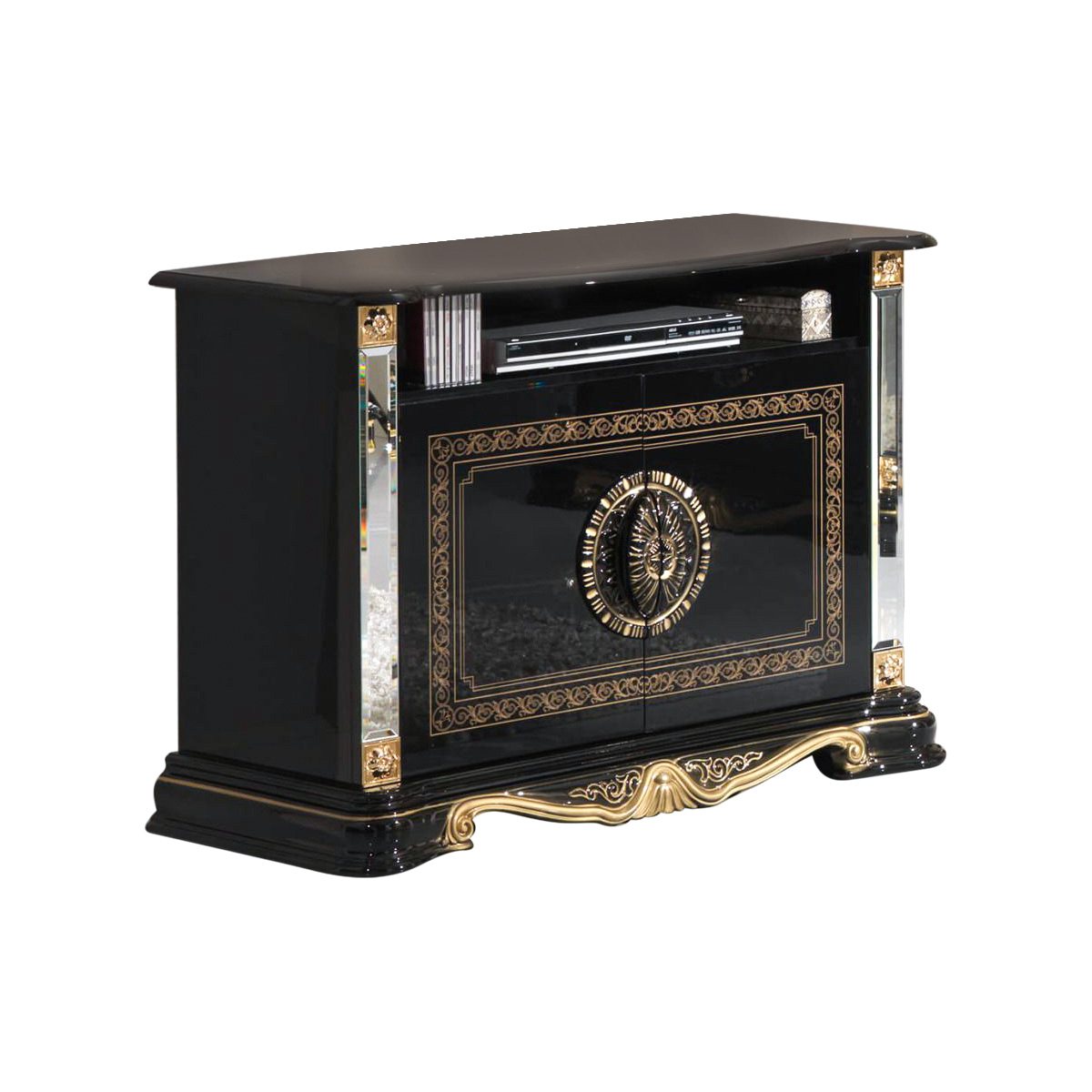 Ben Company Betty Black/Gold TV Unit | tv unit | Italian furniture | b ...