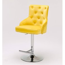 Majestic Mustard Fabric Bar Stool