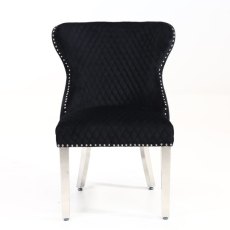Valentino Black Velvet Dining Chair Valentino Black Velvet Dining Chair