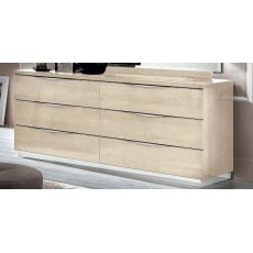 Camel Group Platinum Sabbia Double Dresser With 6 Drawers Camel Group Platinum Sabbia Double Dresser With 6 Drawers