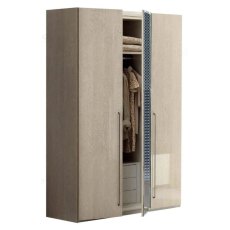 Camel Group Platinum Sabbia Hinged Wardrobe With Wooden Front Camel Group Platinum Sabbia Hinged Wardrobe With Wooden Front
