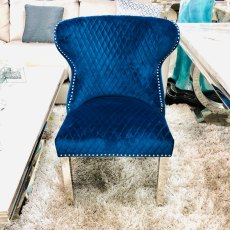 Valentino Navy Dining Chair Valentino Navy Dining Chair