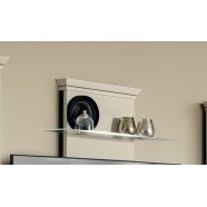 Camel Group Giotto Bianco Antico TV Wall Panel With LED Light and Glass Shelf Camel Group Giotto Bianco Antico TV Wall Panel With LED Light and Glass Shelf