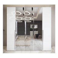 Camel Group Alba Night Wardrode With Mirrored Doors