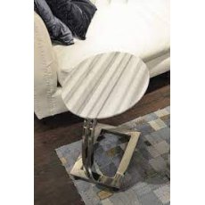 Stone International Loop Round Accent Table Pack of 3- Marble and Satin Brass Base Stone International Loop Round Accent Table Pack of 3- Marble and Satin Brass Base