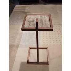 Stone International Billy Rectangular Accent
Table - Metallic 
finish Frame Base