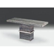 Stone International  Saturn Light Square Pub Table - Wood base with stainless steel frame Stone International  Saturn Light Square Pub Table - Wood base with stainless steel frame