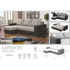 London Universal Corner Sofa Bed