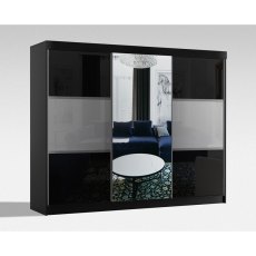 Manhattan High Gloss Sliding Wardrobe