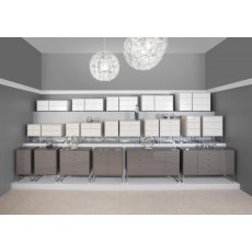 WIEMANN Vigo Occasional Furniture with 4 drawers and Angled feet in White Finish