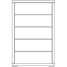 Black Glass Door Bay for Wardrobe W 200cm H 236cm Black Glass Door Bay for Wardrobe W 200cm H 236cm