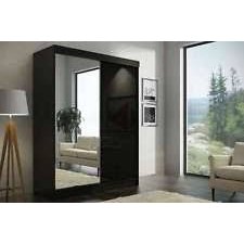 Vikas High Gloss Sliding Wardrobe