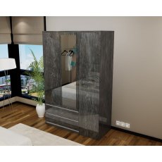 Regency 3 Door Wardrobe (High Gloss) Grey