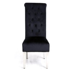 Sofia Black Colour Chrome Leg Lion Knocker Dining Chair Sofia Black Colour Chrome Leg Lion Knocker Dining Chair