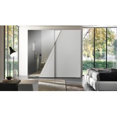 Euro Design Orizzonte 2 Door Sliding Wardrobe With Mirror