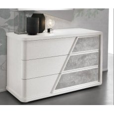 Euro Design Orizzonte Grigio 3 Drawer Chest Euro Design Orizzonte Grigio 3 Drawer Chest