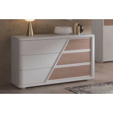 Euro Design Orizzonte Warm Elm 3 Drawer Chest Euro Design Orizzonte Warm Elm 3 Drawer Chest