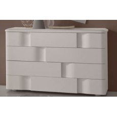 Euro Design Levante Bianco 4 Drawer Chest