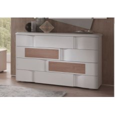 Euro Design Levante Warm Elm 4 Drawer Chest Euro Design Levante Warm Elm 4 Drawer Chest