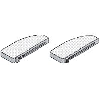 Self-closing Mechanism with Buffering for Outside Doors (Pair) W 24cm x H 2cm x D 11cm