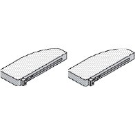 Self-closing Mechanism with Buffering for Outside Doors (Pair)W 24cm x H 2cm x D 11cm