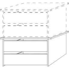 2 Drawer Insert with Wooden Front
W 72.3cm x D 51.5cm x H 41cm 2 Drawer Insert with Wooden Front
W 72.3cm x D 51.5cm x H 41cm