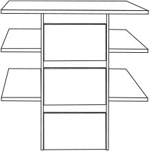 3 Drawer Insert with Wooden Front
W 96.4cm x D 64.3cm x H 89cm 3 Drawer Insert with Wooden Front
W 96.4cm x D 64.3cm x H 89cm