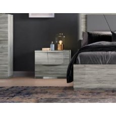 Euro Design Diana Bedside Table with 2 Curved Drawers Euro Design Diana Bedside Table with 2 Curved Drawers