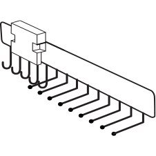 Tie and Belt Pull-out

W 7cm x H 19cm x D 45cm