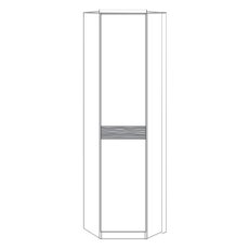 Extended corner unit with cross-trim for wooden doors (Plain)
W 93 cm x H 236cm x D 93cm Extended corner unit with cross-trim for wooden doors (Plain)
W 93 cm x H 236cm x D 93cm