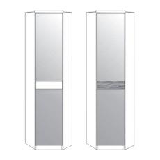 
Glass door in champagne with cross-trim

W 93 cm x H 216cm x D 93cm