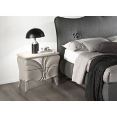 Euro Design Fiocco Frassino Grey 2 Drawer Bedside