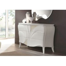 Euro Design Fiocco Frassino Bianco 3 Drawer Chest