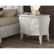 Euro Design Fiocco Frassino Bianco 2 Drawer Bedside Euro Design Fiocco Frassino Bianco 2 Drawer Bedside