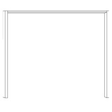 Passe-Partout Frame in Solid Oak Reproduction without Lighting for Wardrobe Width 150cm
W 156.4cm x Passe-Partout Frame in Solid Oak Reproduction without Lighting for Wardrobe Width 150cm
W 156.4cm x