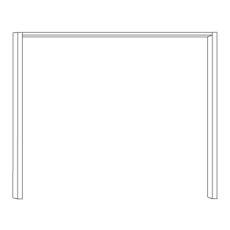 Passe-Partout Frame without Lighting for Wardrobe Width 330cm
W 340cm x H 216cm x D 23cm Passe-Partout Frame without Lighting for Wardrobe Width 330cm
W 340cm x H 216cm x D 23cm
