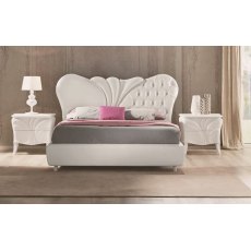 Euro Design Fiocco Frassino Bianco Bed Euro Design Fiocco Frassino Bianco Bed