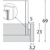 Passe-Partout Frame without Lighting for Wardrobes Width 330cm
W 340cm x H 220cm x D 23cm Passe-Partout Frame without Lighting for Wardrobes Width 330cm
W 340cm x H 220cm x D 23cm
