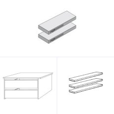 Interior Accessory Package for Wardrobe Width 250cm Interior Accessory Package for Wardrobe Width 250cm