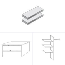 Interior Accessory Package for Wardrobe Width 300cm Interior Accessory Package for Wardrobe Width 300cm