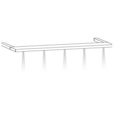 Cornice, With 8 LED lights for width 400 cm
W 400cm x H 3.2cm x D 12.5cm Cornice, With 8 LED lights for width 400 cm
W 400cm x H 3.2cm x D 12.5cm