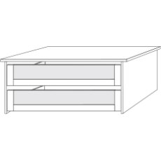 2 Drawer Insert with Glass Front
W 96.4cm x H 41cm x D 52cm 2 Drawer Insert with Glass Front
W 96.4cm x H 41cm x D 52cm