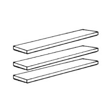 3 Adjustable Shelves
W 47.5cm x H 2.2cm x D 51.5cm 3 Adjustable Shelves
W 47.5cm x H 2.2cm x D 51.5cm