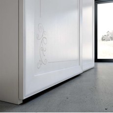 Euro Design Chanel White Ash 2 Door Sliding Wardrobe