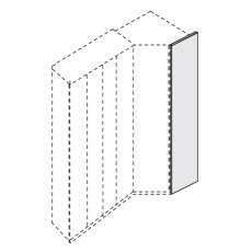 End panel for extended and walk-in corner unit 
W 56cm x H 236cm x D 1.5cm
To be used on right a End panel for extended and walk-in corner unit 
W 56cm x H 236cm x D 1.5cm
To be used on right a