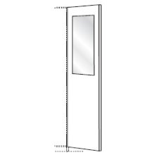 Interior mirror W 36cm x H 80cm x D 1cm Interior mirror W 36cm x H 80cm x D 1cm