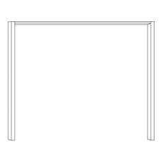 Passe-Partout Frame without Lighting for Width 280 cmW 290cm x H 221cm x D 23cm