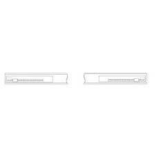 Self-Closing Mechanism with Buffering for Exterior Doors (Pair)W 24cm x H 2cm x D 11cm