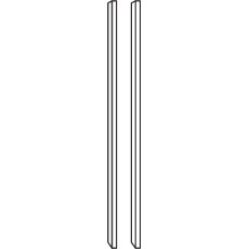 Side profiles in carcase colour (Pair)        
W 5cm x H 217cm x D 12.5cm Side profiles in carcase colour (Pair)        
W 5cm x H 217cm x D 12.5cm