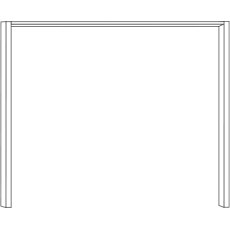 Passepartout-frame without lights width per side profile: 8.5 cm for width 200 cm     
W 200cm x H 2